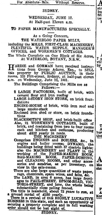 ['The Argus' 8 June 1901]